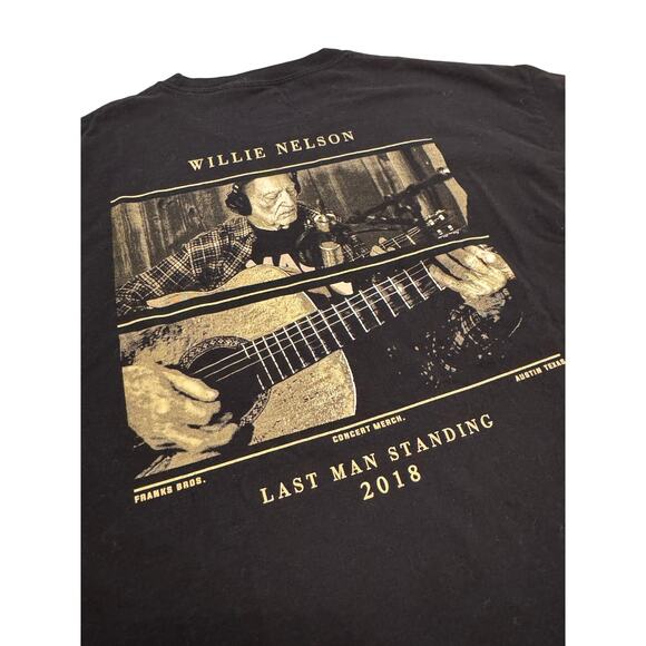 Willie Nelson 2018 Last Man Standing tour tee shirt size XL - Picture 6 of 10